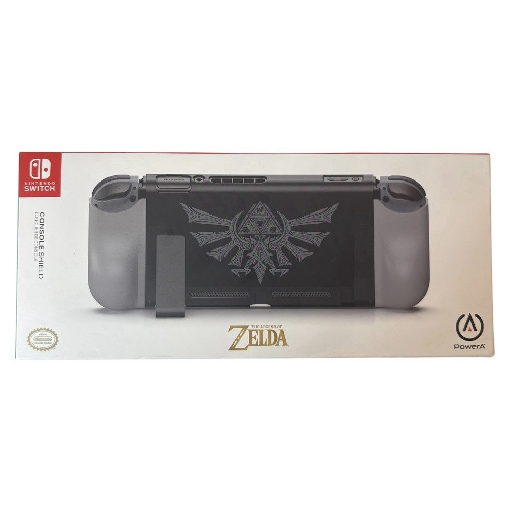NIB PowerA Console Shield for Nintendo Switch - Silver Hyrule Crest - Zelda
